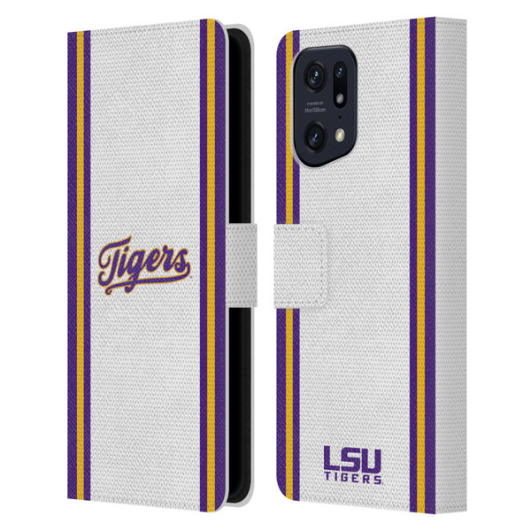 Louisiana State University LSU Louisiana State University Football Jersey Leather Book Wallet Case Cover For OPPO Find X5