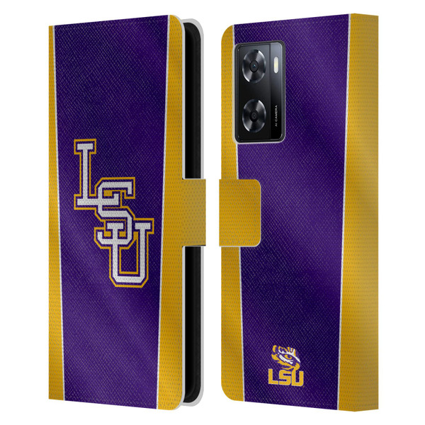 Louisiana State University LSU Louisiana State University Banner Leather Book Wallet Case Cover For OPPO A57s