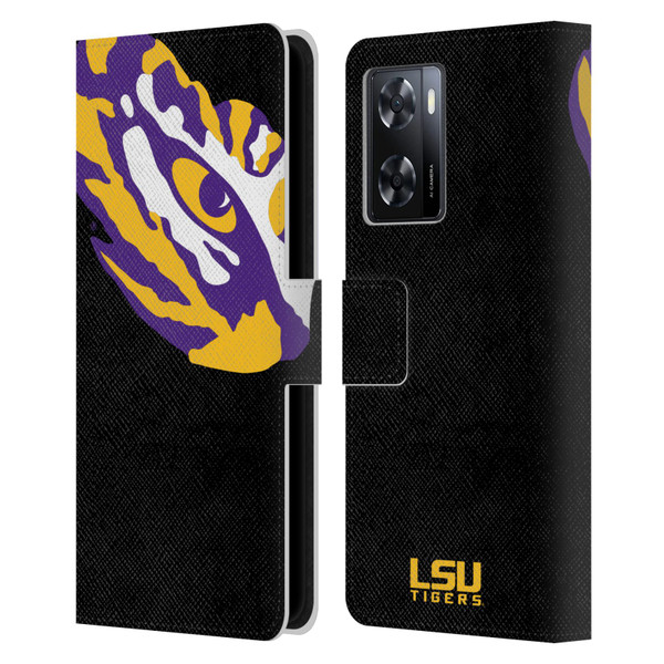 Louisiana State University LSU Louisiana State University Oversized Icon Leather Book Wallet Case Cover For OPPO A57s