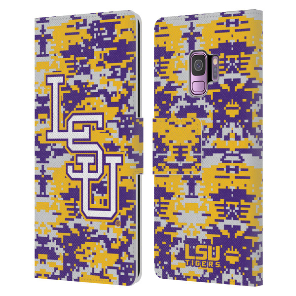 Louisiana State University LSU Louisiana State University Digital Camouflage Leather Book Wallet Case Cover For Samsung Galaxy S9