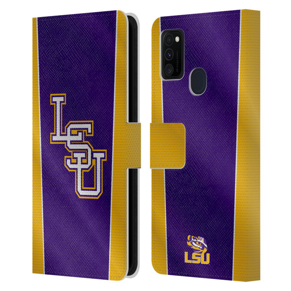 Louisiana State University LSU Louisiana State University Banner Leather Book Wallet Case Cover For Samsung Galaxy M30s (2019)/M21 (2020)