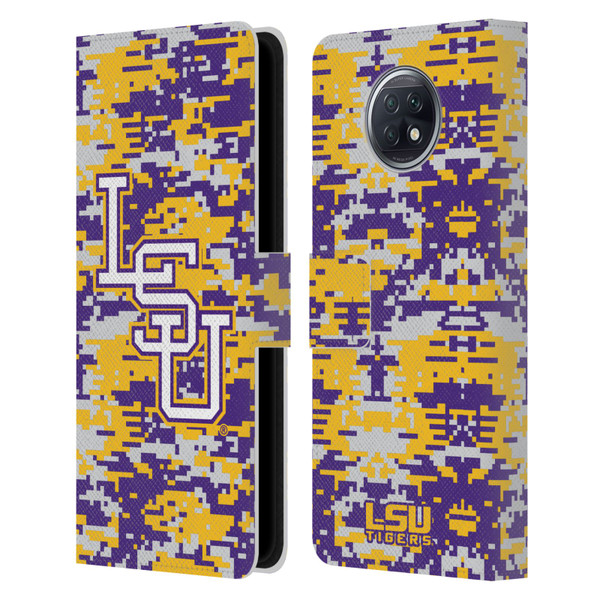 Louisiana State University LSU Louisiana State University Digital Camouflage Leather Book Wallet Case Cover For Xiaomi Redmi Note 9T 5G