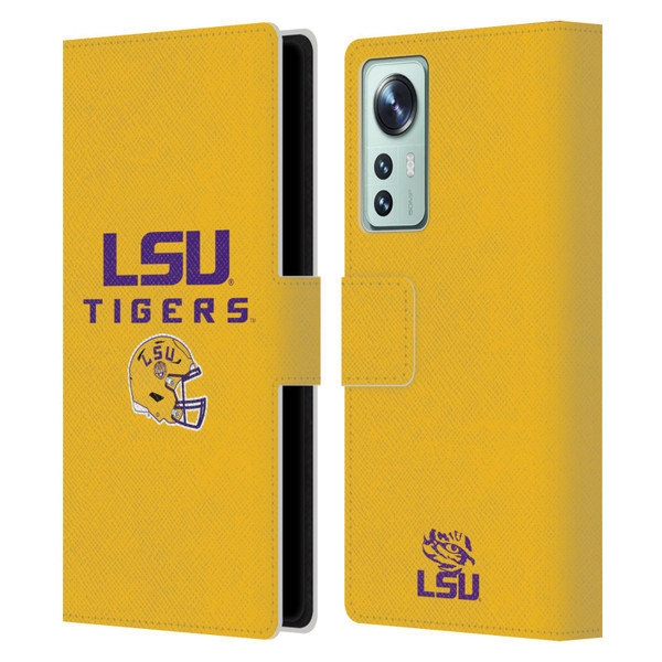 Louisiana State University LSU Louisiana State University Helmet Logotype Leather Book Wallet Case Cover For Xiaomi 12