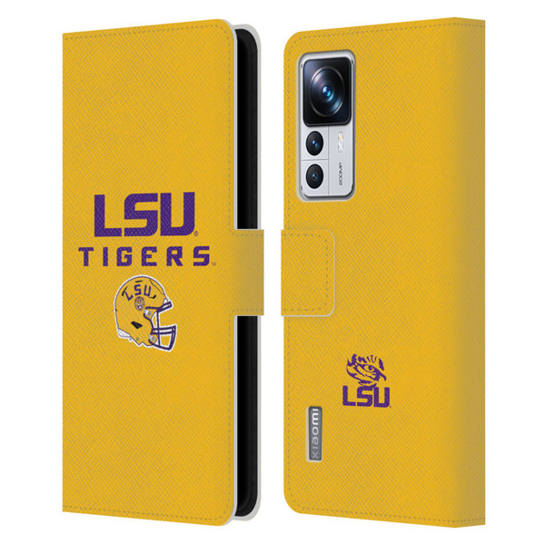 Louisiana State University LSU Louisiana State University Helmet Logotype Leather Book Wallet Case Cover For Xiaomi 12T Pro