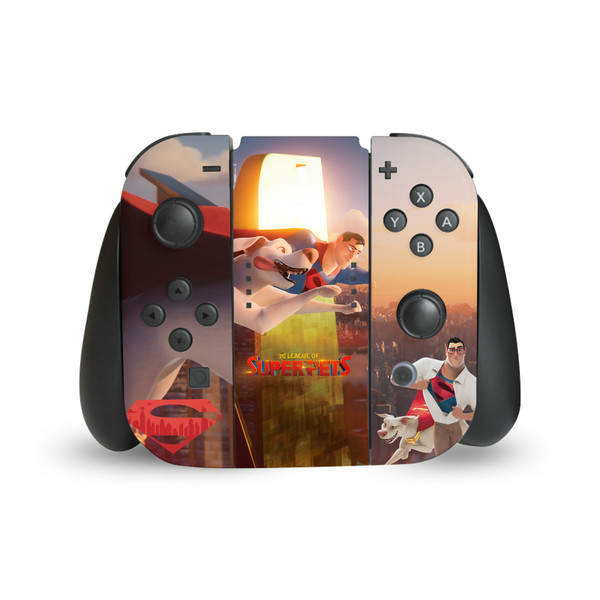 DC League Of Super Pets Graphics Krypto And Superman Vinyl Sticker Skin Decal Cover for Nintendo Switch Joy Controller