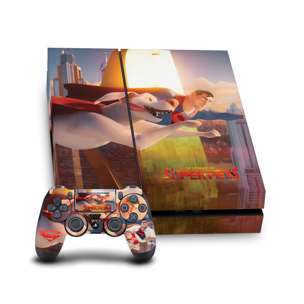 DC League Of Super Pets Graphics Krypto And Superman Vinyl Sticker Skin Decal Cover for Sony PS4 Console & Controller