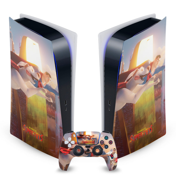 DC League Of Super Pets Graphics Krypto And Superman Vinyl Sticker Skin Decal Cover for Sony PS5 Digital Edition Bundle