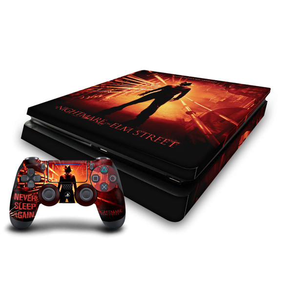 A Nightmare On Elm Street (2010) Graphics Freddy Poster Vinyl Sticker Skin Decal Cover for Sony PS4 Slim Console & Controller
