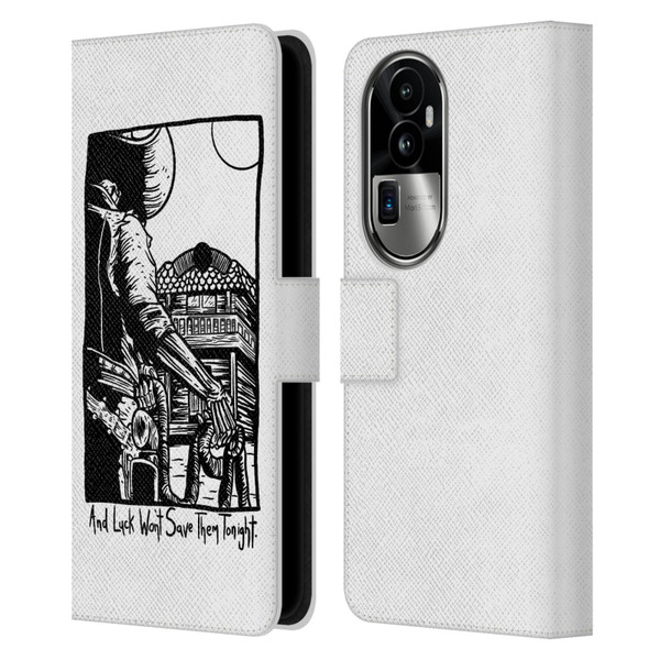 Matt Bailey Art Luck Won't Save Them Leather Book Wallet Case Cover For OPPO Reno10 Pro+