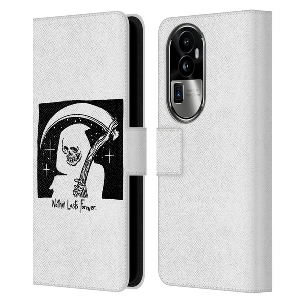 Matt Bailey Art Nothing Last Forever Leather Book Wallet Case Cover For OPPO Reno10 Pro+