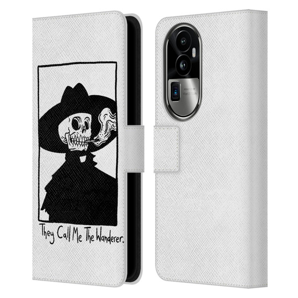 Matt Bailey Art They Call MeThe Wanderer Leather Book Wallet Case Cover For OPPO Reno10 Pro+
