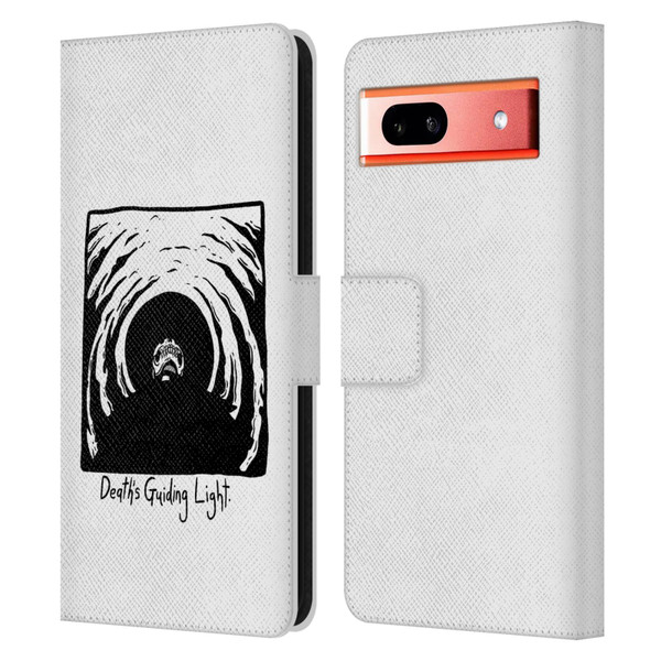 Matt Bailey Skull Deaths Guiding Light Leather Book Wallet Case Cover For Google Pixel 7a