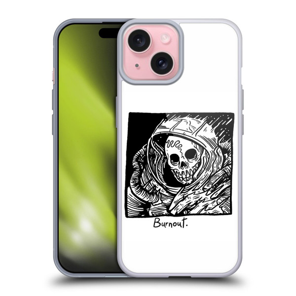 Matt Bailey Skull Burnout Soft Gel Case for Apple iPhone 15