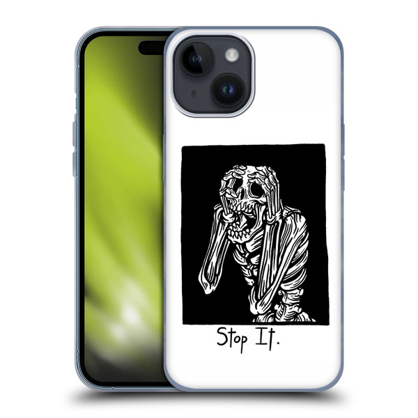 Matt Bailey Skull Stop It Soft Gel Case for Apple iPhone 15