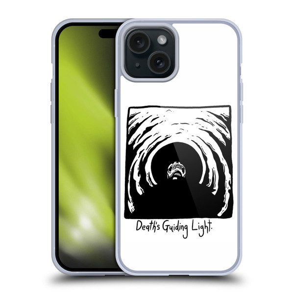 Matt Bailey Skull Deaths Guiding Light Soft Gel Case for Apple iPhone 15 Plus
