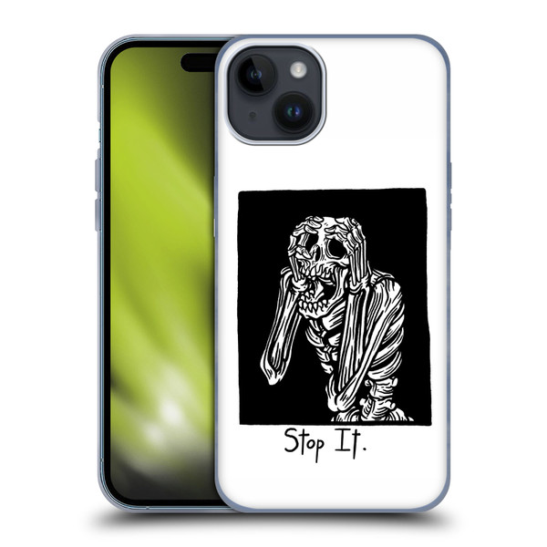 Matt Bailey Skull Stop It Soft Gel Case for Apple iPhone 15 Plus