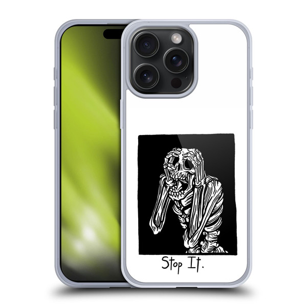 Matt Bailey Skull Stop It Soft Gel Case for Apple iPhone 15 Pro Max