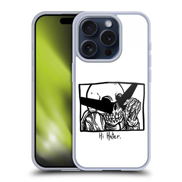 Matt Bailey Skull Hi Hater Soft Gel Case for Apple iPhone 15 Pro
