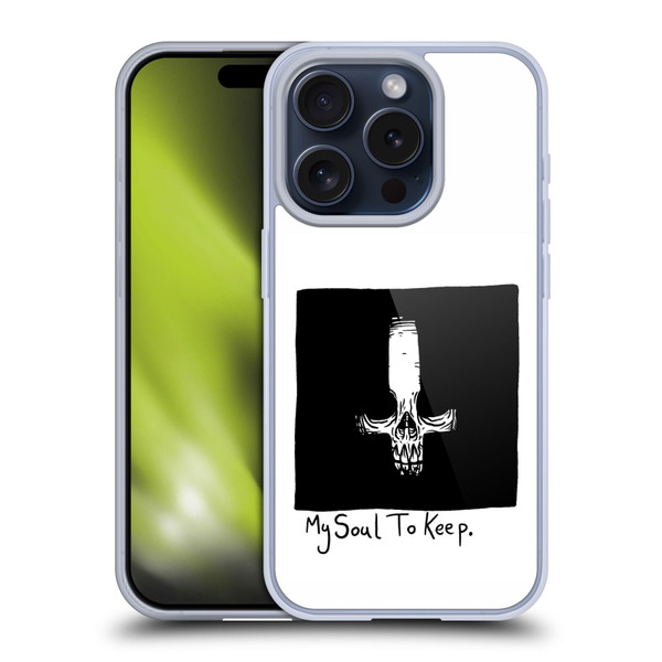 Matt Bailey Skull My Soul To Keep Soft Gel Case for Apple iPhone 15 Pro