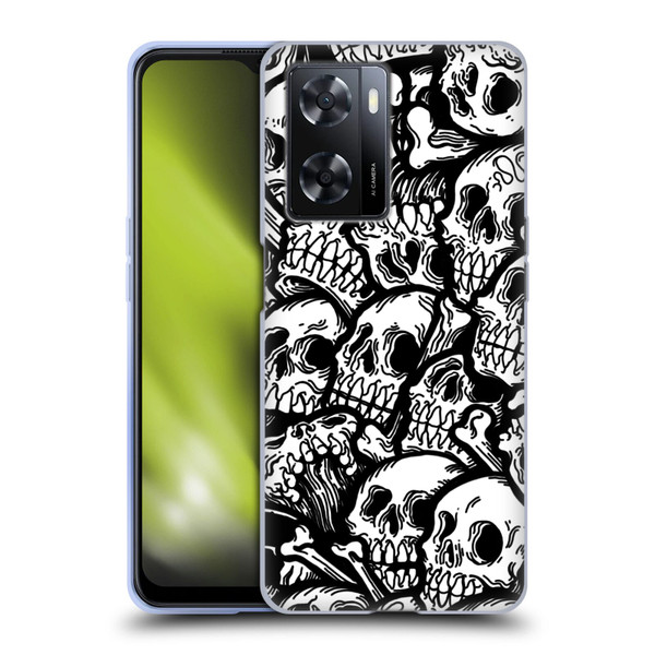 Matt Bailey Skull All Over Soft Gel Case for OPPO A57s