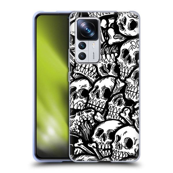 Matt Bailey Skull All Over Soft Gel Case for Xiaomi 12T Pro