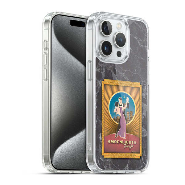 Larry Grossman Retro Collection Moonlight Tango Soft Gel Case for Apple iPhone 15 Pro & MagSafe