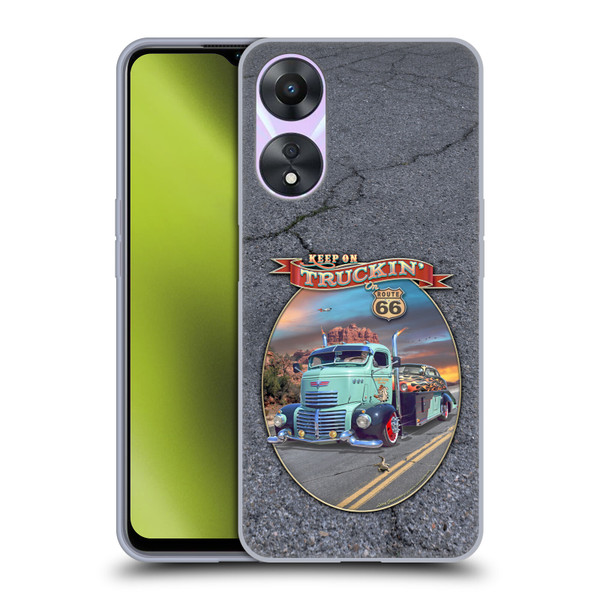 Larry Grossman Retro Collection Keep on Truckin' Rt. 66 Soft Gel Case for OPPO A78 5G