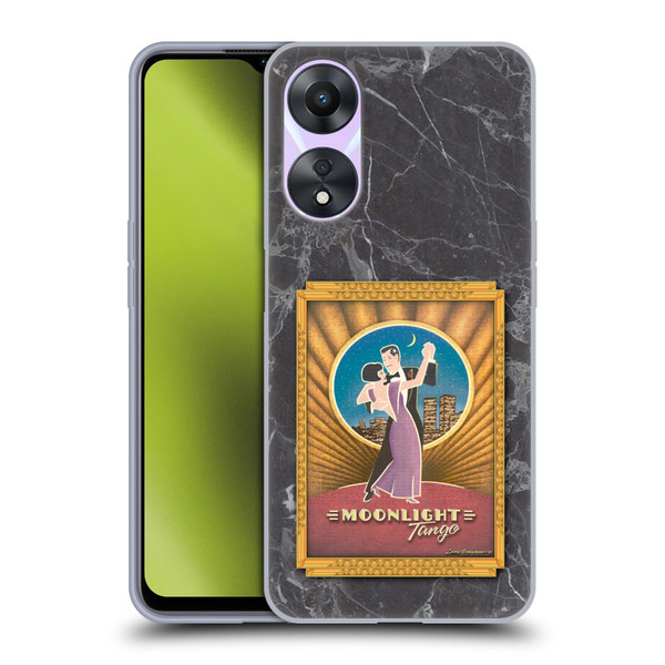 Larry Grossman Retro Collection Moonlight Tango Soft Gel Case for OPPO A78 5G