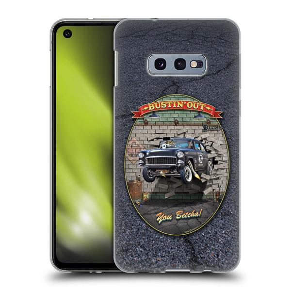 Larry Grossman Retro Collection Bustin' Out '55 Gasser Soft Gel Case for Samsung Galaxy S10e