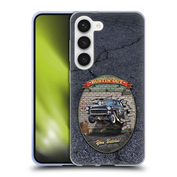 Larry Grossman Retro Collection Bustin' Out '55 Gasser Soft Gel Case for Samsung Galaxy S23 5G