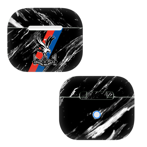 Crystal Palace FC Logo Art Black Marble Vinyl Sticker Skin Decal Cover for Apple AirPods 3 3rd Gen Charging Case