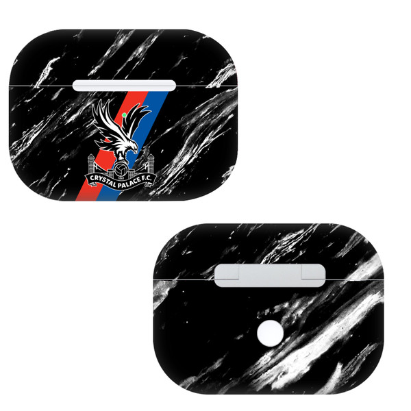 Crystal Palace FC Logo Art Black Marble Vinyl Sticker Skin Decal Cover for Apple AirPods Pro Charging Case