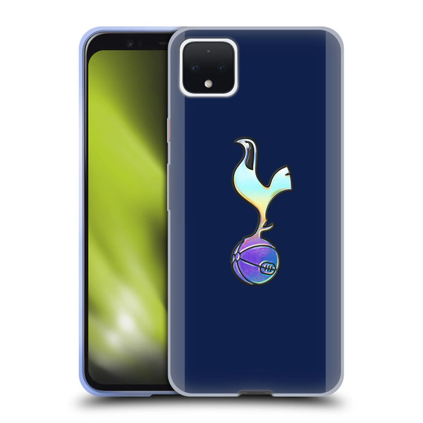 Tottenham Hotspur F.C. 2023/24 Badge Dark Blue and Purple Soft Gel Case for Google Pixel 4 XL