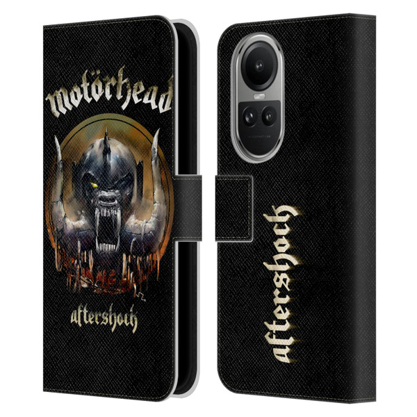 Motorhead Graphics Aftershock Leather Book Wallet Case Cover For OPPO Reno10 5G / Reno10 Pro 5G