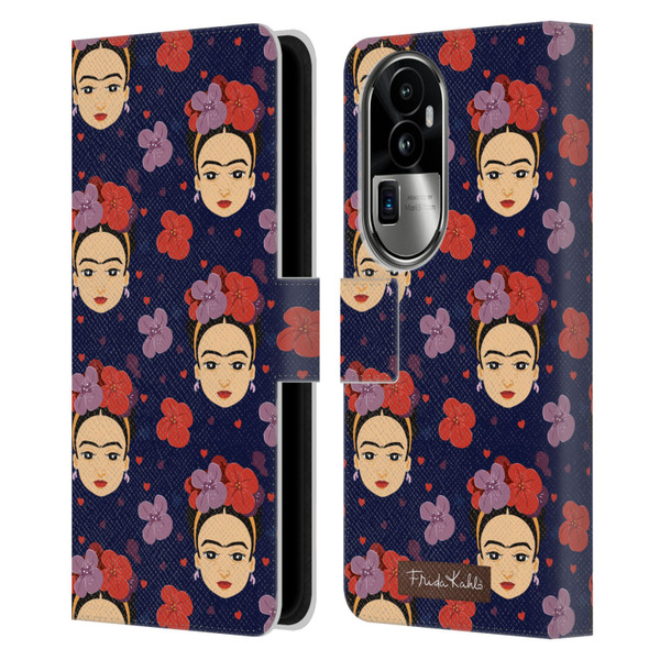 Frida Kahlo Doll Pattern 1 Leather Book Wallet Case Cover For OPPO Reno10 Pro+
