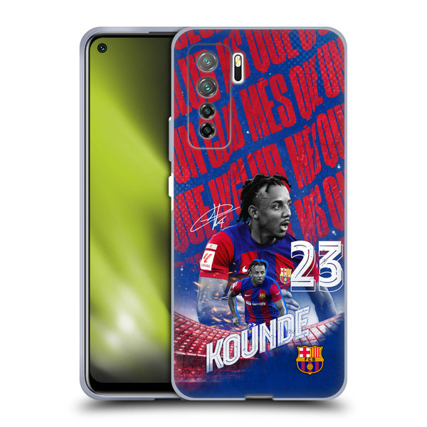 FC Barcelona 2023/24 First Team Jules Koundé Soft Gel Case for Huawei Nova 7 SE/P40 Lite 5G