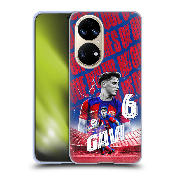 FC Barcelona 2023/24 First Team Jules Koundé Soft Gel Case for Huawei P50
