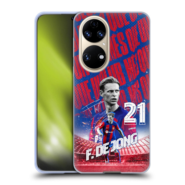 FC Barcelona 2023/24 First Team Gavi Soft Gel Case for Huawei P50