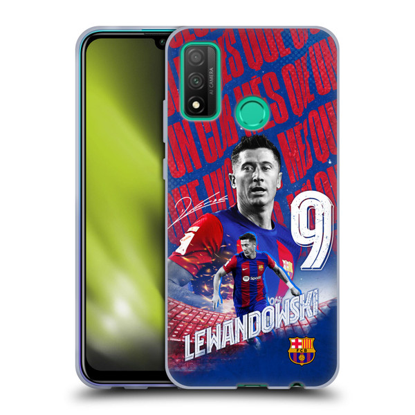 FC Barcelona 2023/24 First Team Robert Lewandowski Soft Gel Case for Huawei P Smart (2020)