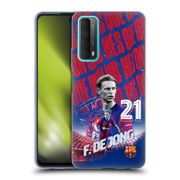 FC Barcelona 2023/24 First Team Frenkie de Jong Soft Gel Case for Huawei P Smart (2021)