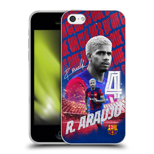 FC Barcelona 2023/24 First Team Ronald Araújo Soft Gel Case for Apple iPhone 5c