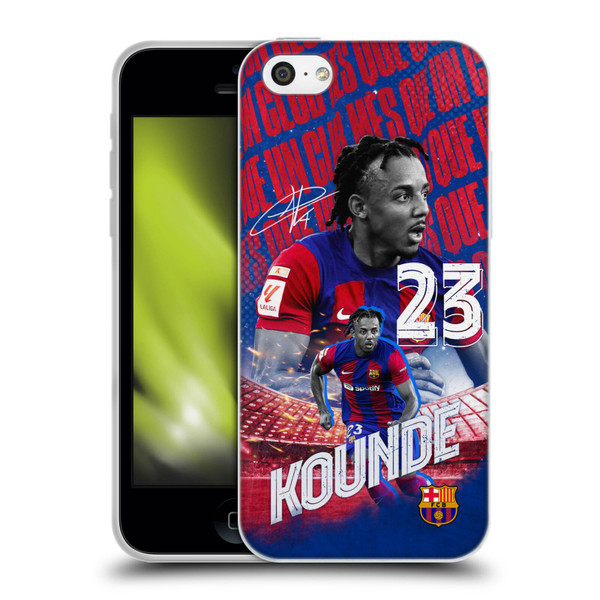 FC Barcelona 2023/24 First Team Jules Koundé Soft Gel Case for Apple iPhone 5c