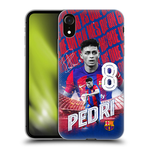 FC Barcelona 2023/24 First Team Pedri Soft Gel Case for Apple iPhone XR