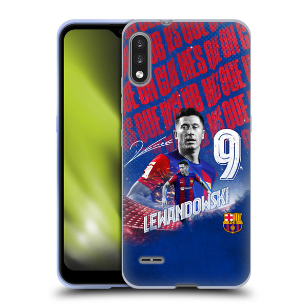 FC Barcelona 2023/24 First Team Robert Lewandowski Soft Gel Case for LG K22