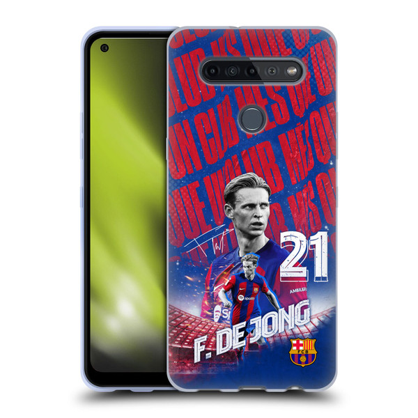 FC Barcelona 2023/24 First Team Frenkie de Jong Soft Gel Case for LG K51S
