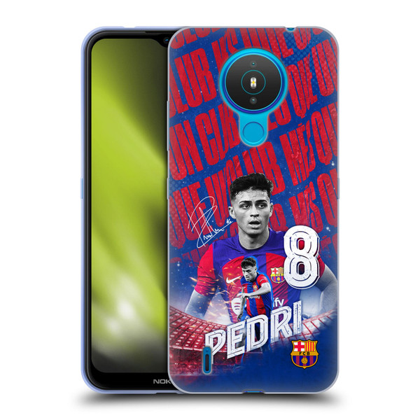 FC Barcelona 2023/24 First Team Pedri Soft Gel Case for Nokia 1.4