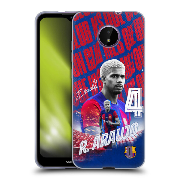 FC Barcelona 2023/24 First Team Ronald Araújo Soft Gel Case for Nokia C10 / C20