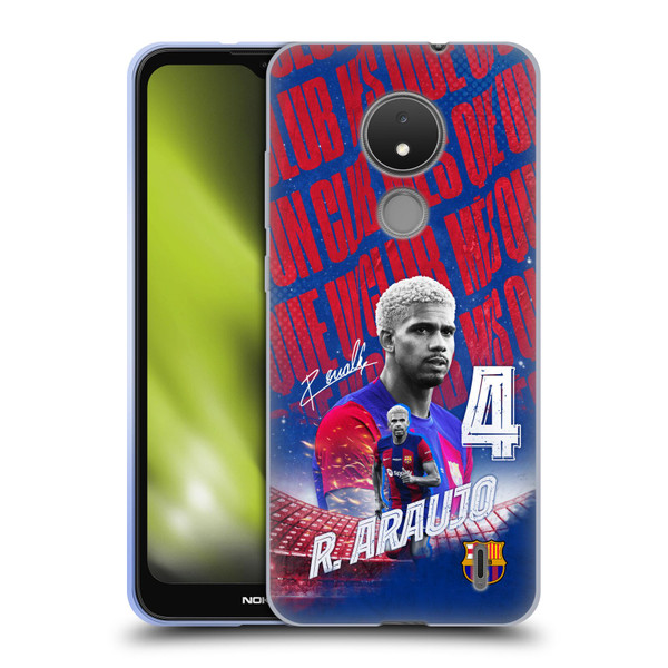 FC Barcelona 2023/24 First Team Ronald Araújo Soft Gel Case for Nokia C21
