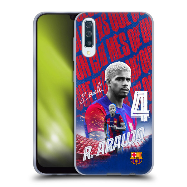 FC Barcelona 2023/24 First Team Ronald Araújo Soft Gel Case for Samsung Galaxy A50/A30s (2019)