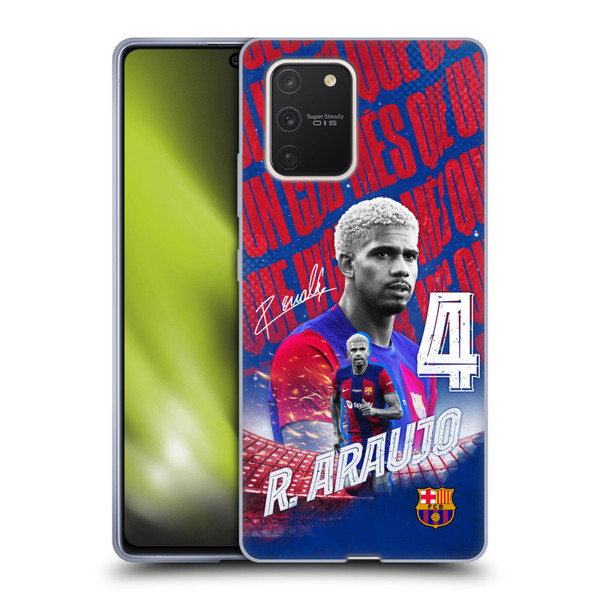 FC Barcelona 2023/24 First Team Ronald Araújo Soft Gel Case for Samsung Galaxy S10 Lite